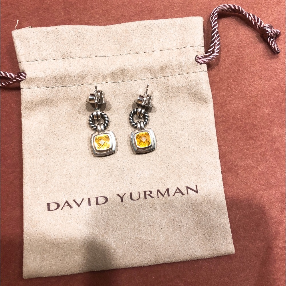 David Yurman Renaissance Citrine Drop Earrings
